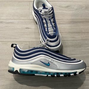 Rare Nike Air Max OG. Silver, Navy, chlorine blue. New in Box.